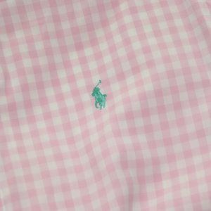 Pink Buttoned Down Shirt Short Sleeved